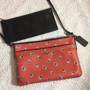 Coach sienna watermelon rose crossbody